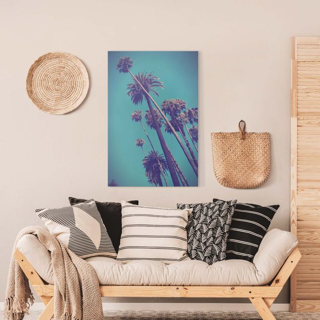 Prints landscape Tropical Plants Palm Trees And Sky