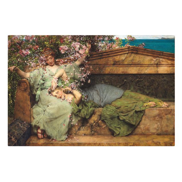 Canvas prints art print Sir Lawrence Alma-Tadema - The Rose Garden