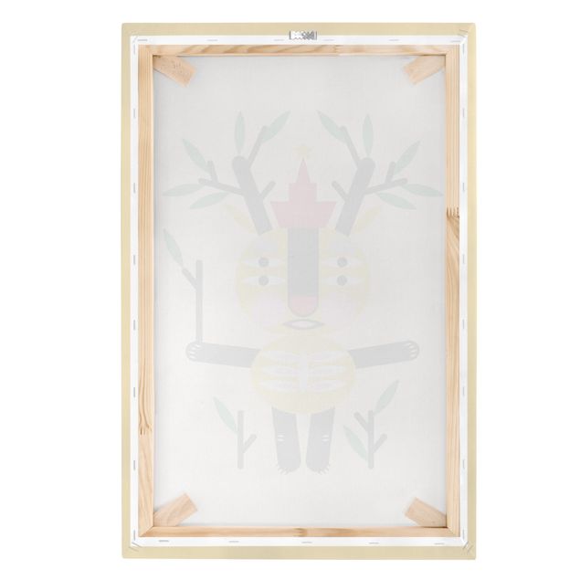 Prints multicoloured Collage Ethno Monster - Deer