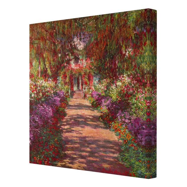 Art posters Claude Monet - Pathway In Monet's Garden At Giverny