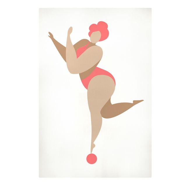 Contemporary art prints Miss Dance Pink