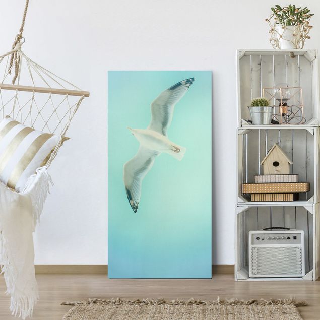 Art prints Blue Sky With Seagull