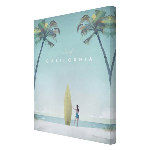 Canvas art Travel Poster - California