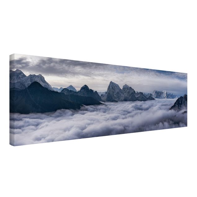 Mountain canvas wall art Sea Of ​​Clouds In The Himalayas