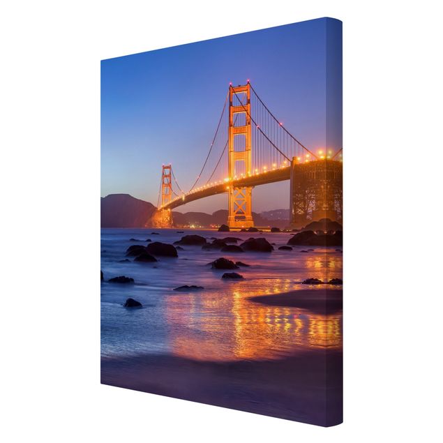 Prints Golden Gate Bridge At Dusk