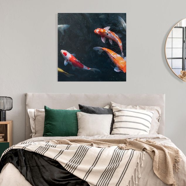 Canvas prints fishes Kois In A Pond