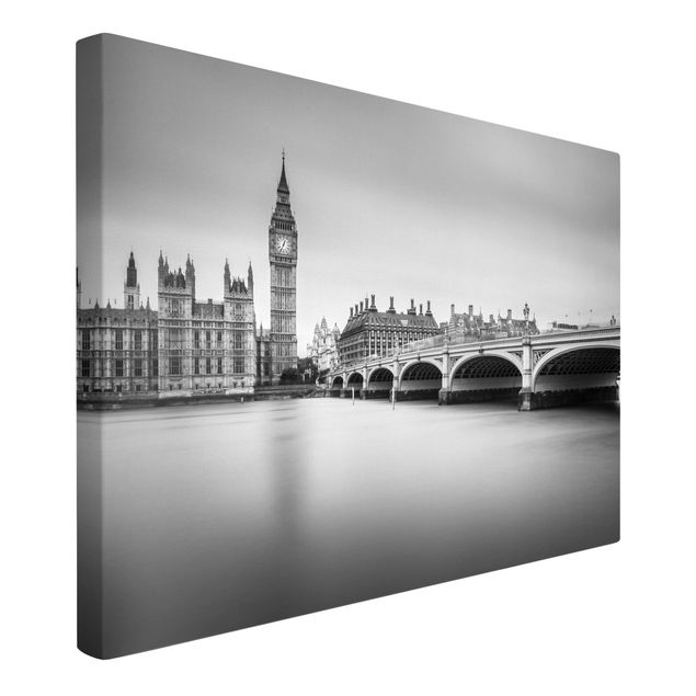 Wall art black and white Westminster Bridge And Big Ben