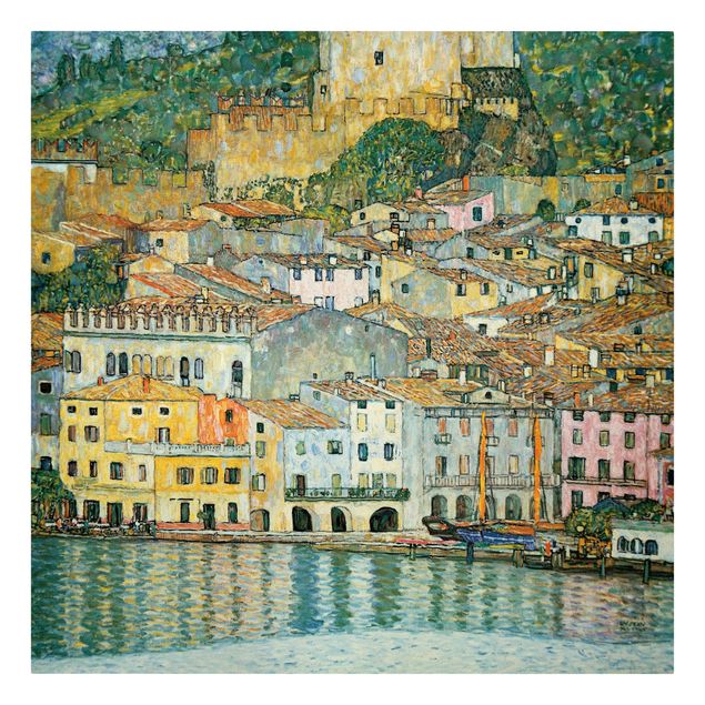 Canvas prints Italy Gustav Klimt - Malcesine On Lake Garda