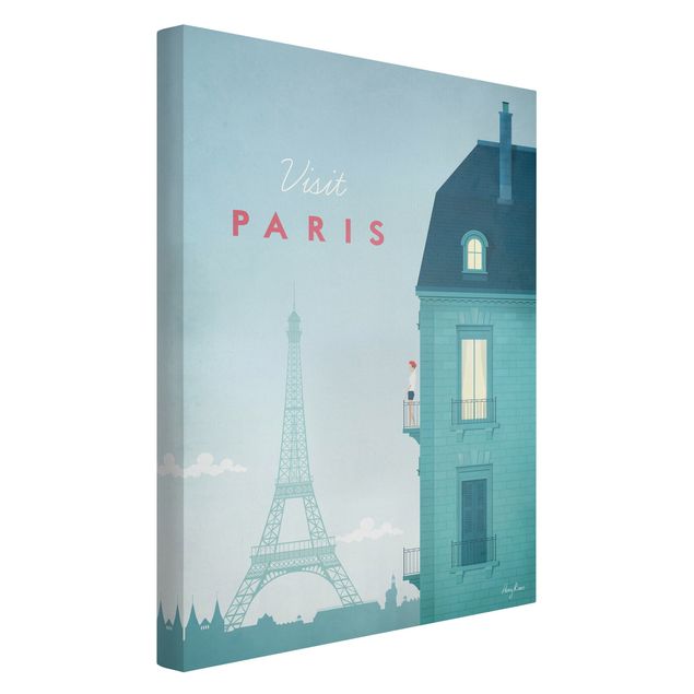 Canvas art Travel Poster - Paris