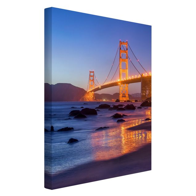 Canvas prints architecture Golden Gate Bridge At Dusk