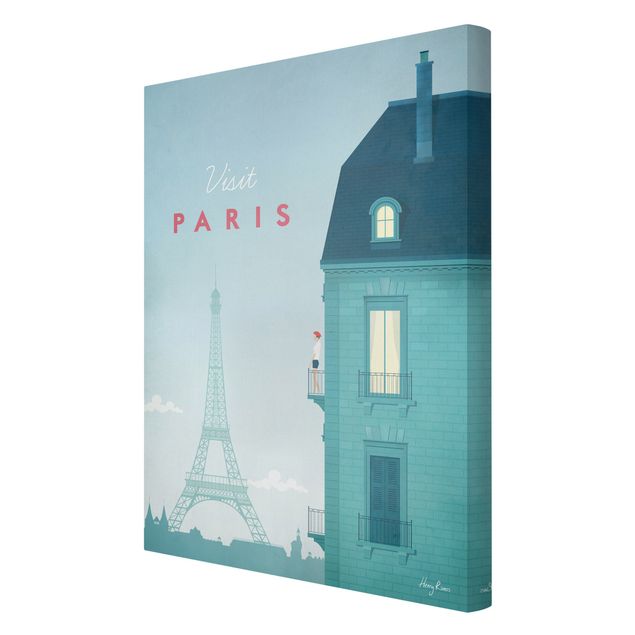 Prints vintage Travel Poster - Paris