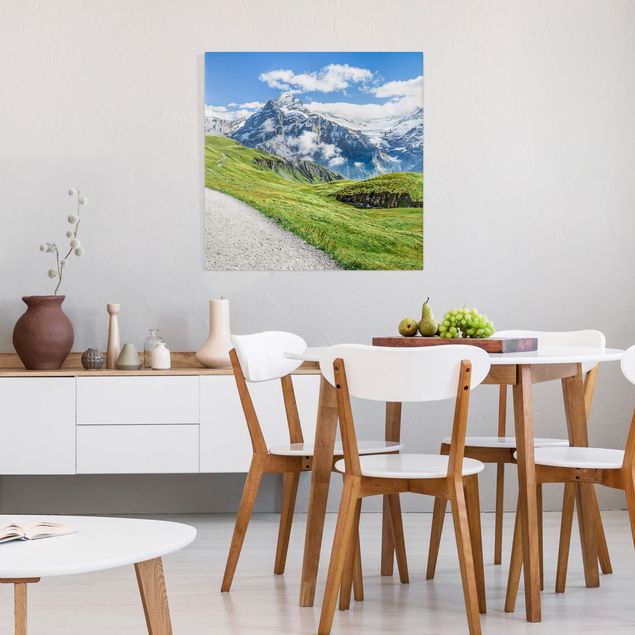 Landscape canvas prints Grindelwald Panorama