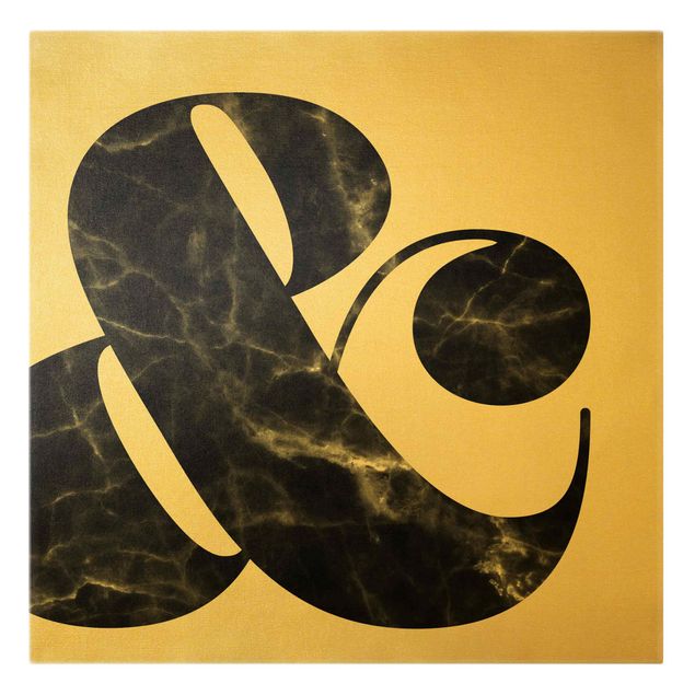 Black and white wall art Ampersand Marble