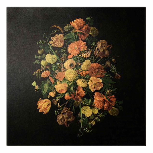 Flower print Jan Davidsz De Heem - Dark Flower Bouquet