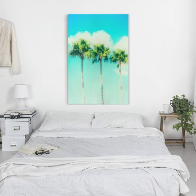 Art prints Palm Trees Against Blue Sky