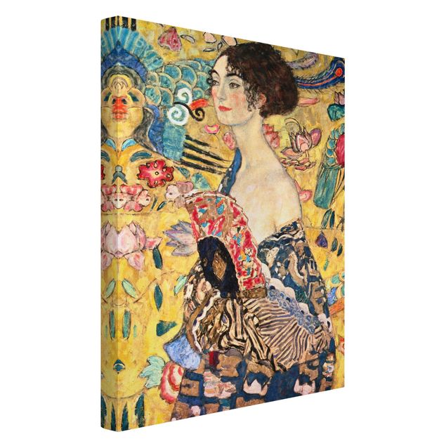 Art prints Gustav Klimt - Lady With Fan