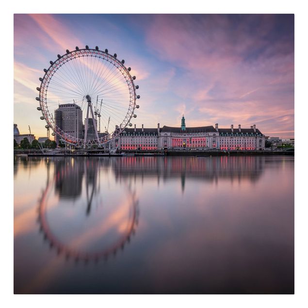 Skyline prints London Eye at Dawn