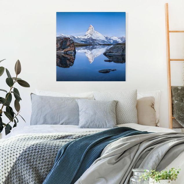 Mountain prints Stellisee Lake In Front Of The Matterhorn