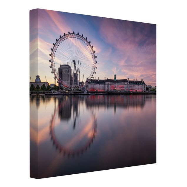 Contemporary art prints London Eye at Dawn