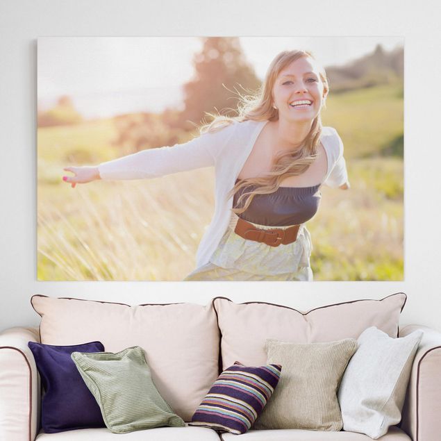 Sunflower prints on canvas Print My Photo - Your Picture On Canvas Panel