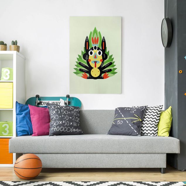 Native american prints Collage Ethno Monster - Jungle