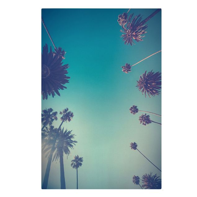 Floral prints Tropical Plants Palm Trees And Sky II