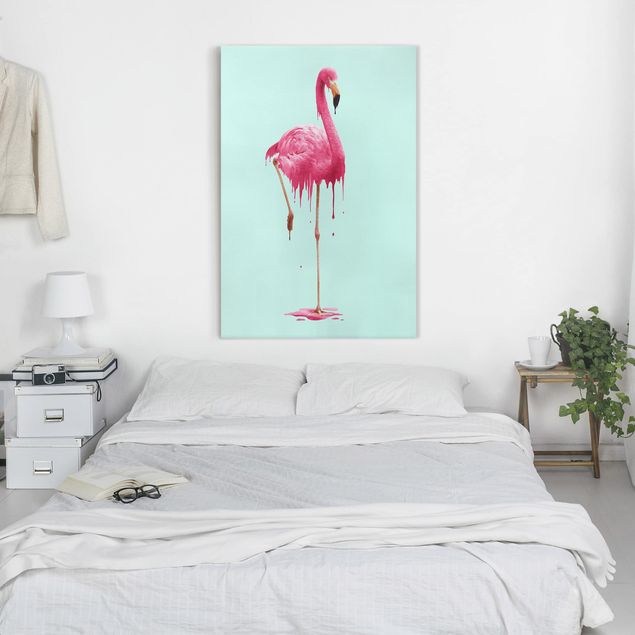 Art prints Melting Flamingo