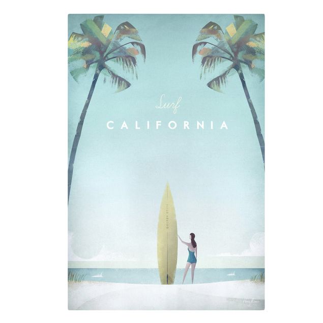 Sea print Travel Poster - California