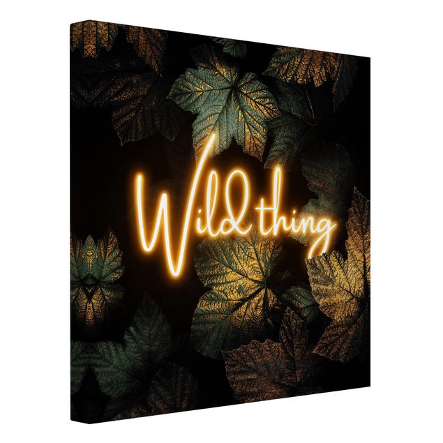 Prints quotes Wild Thing Golden Leaves