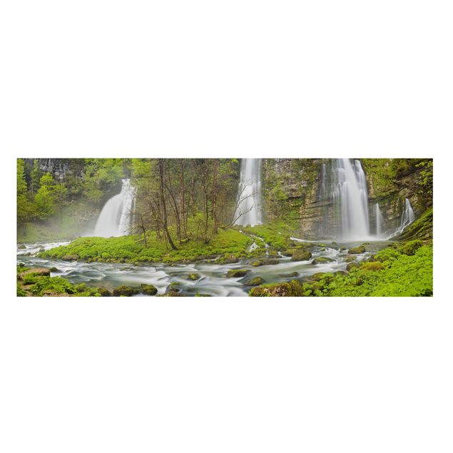 Canvas prints landscape Waterfalls Cascade De Flumen