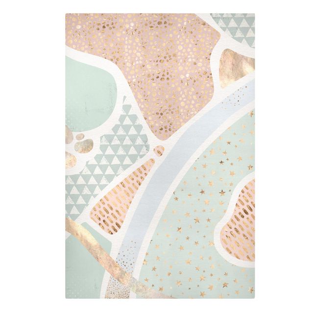 Canvas abstract Abstract Seascape Pastel Pattern