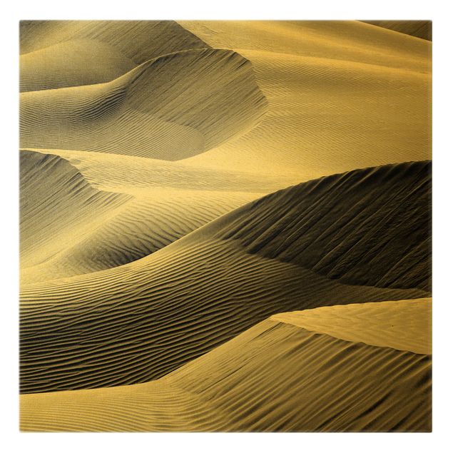 Canvas landscape Wave Pattern In Desert Sand