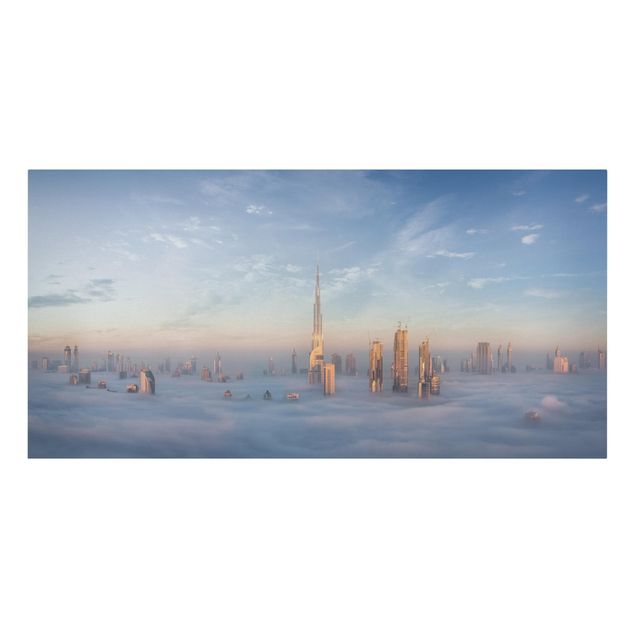Modern art prints Dubai Above The Clouds