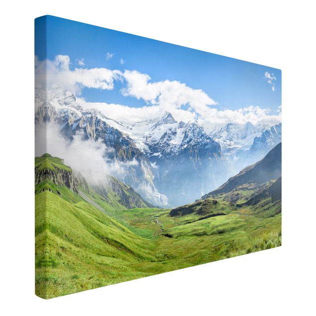 Canvas mountain Swiss Alpine Panorama
