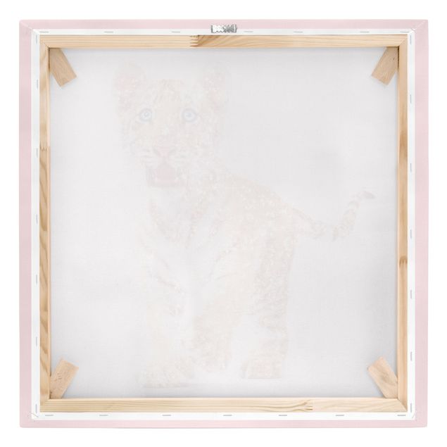 Prints pink Tiger With Glitter
