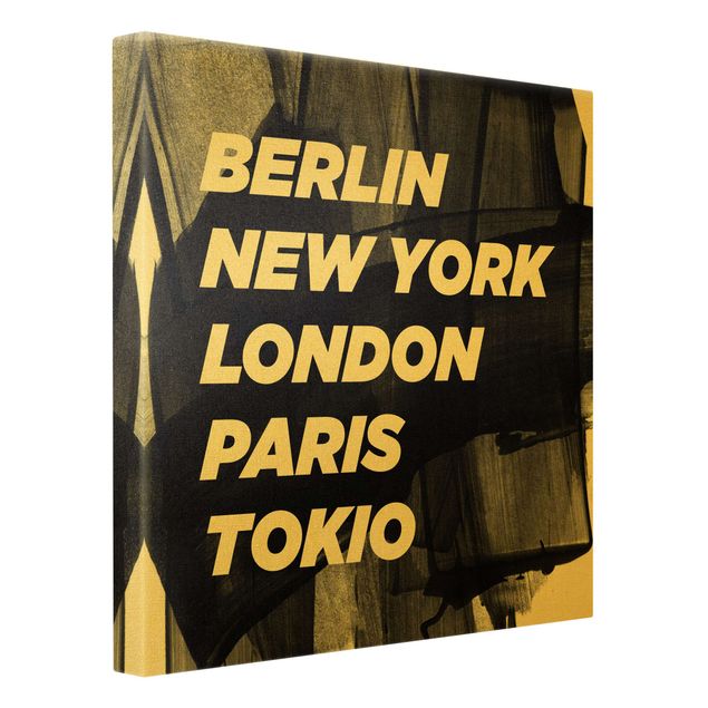 Paris canvas Berlin New York London