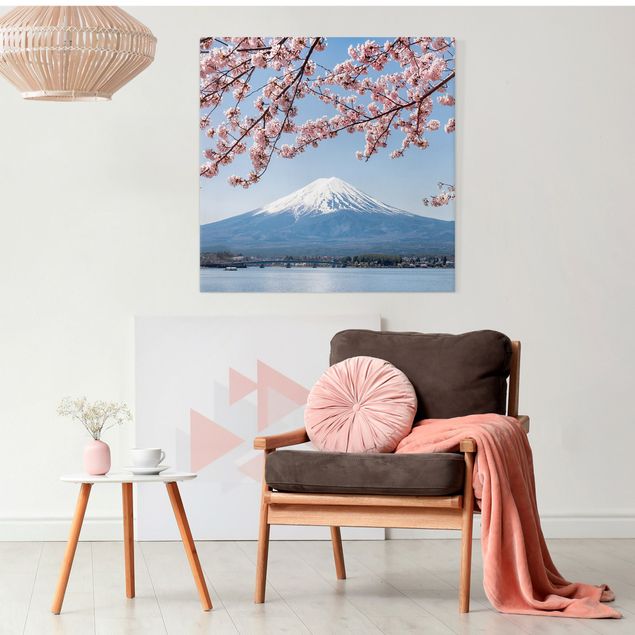 Landscape canvas prints Cherry Blossoms With Mt. Fuji