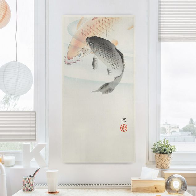 Canvas prints fishes Vintage Illustration Asian Fish L