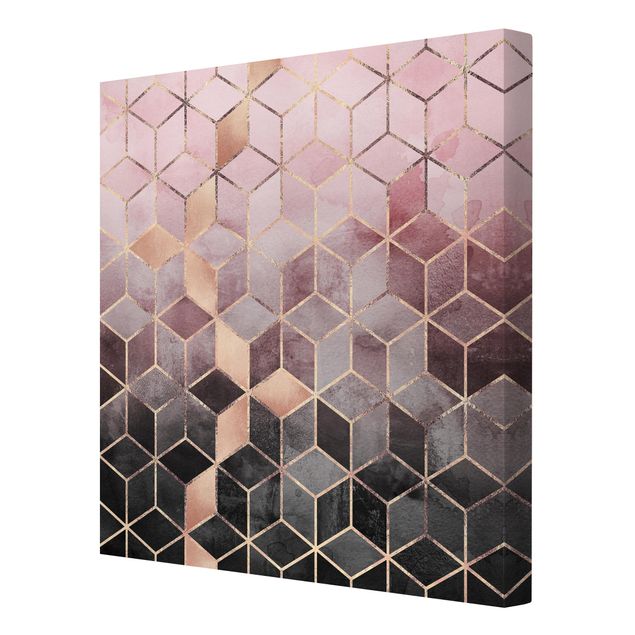 Elisabeth Fredriksson Pink Grey Golden Geometry