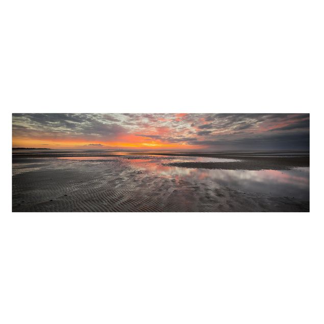 Sea print Sunrise Over The Mudflat