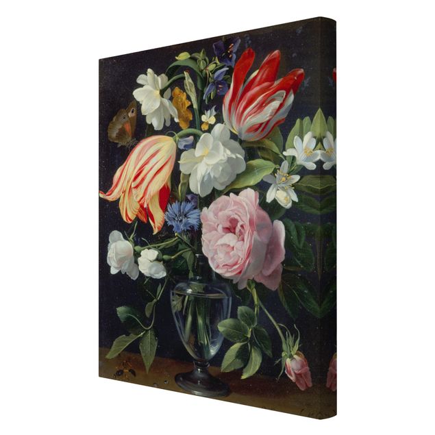 Prints multicoloured Daniel Seghers - Vase With Flowers