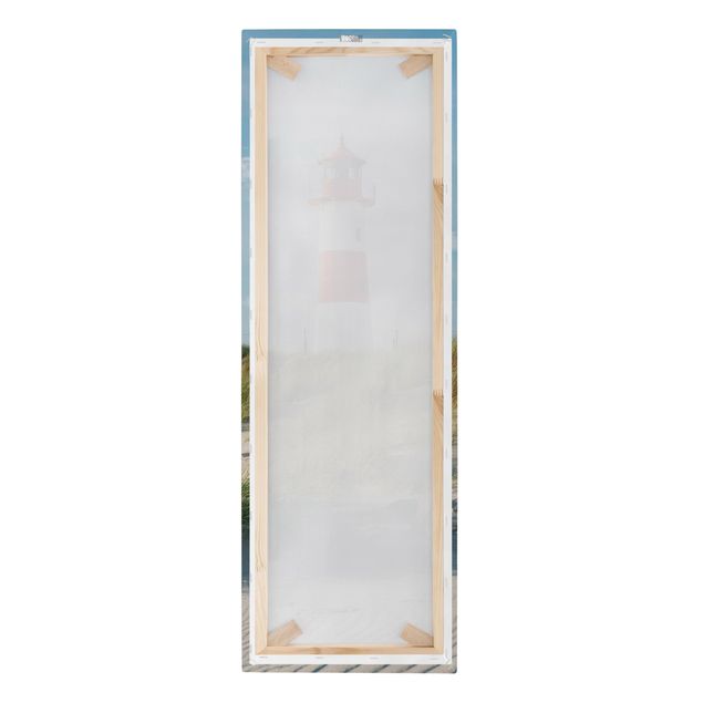 Landscape canvas wall art Lighthouse At The North Sea