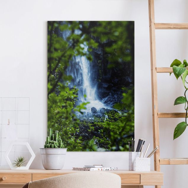 Kitchen View Of Waterfall