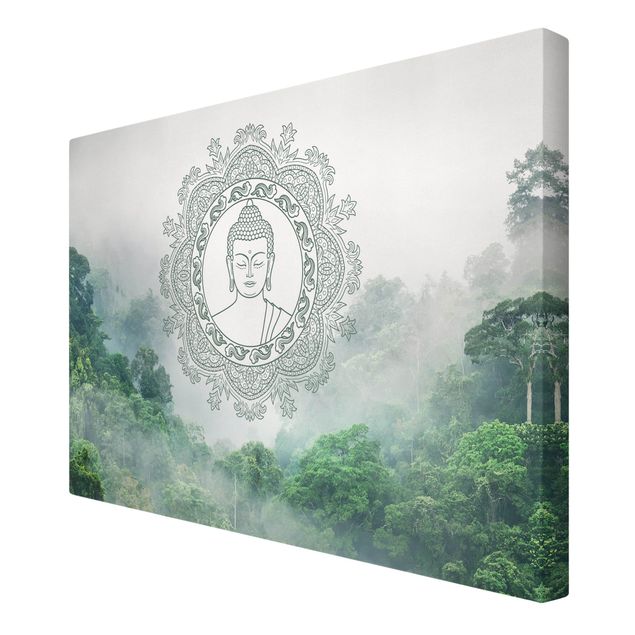 Modern art prints Buddha Mandala In Fog