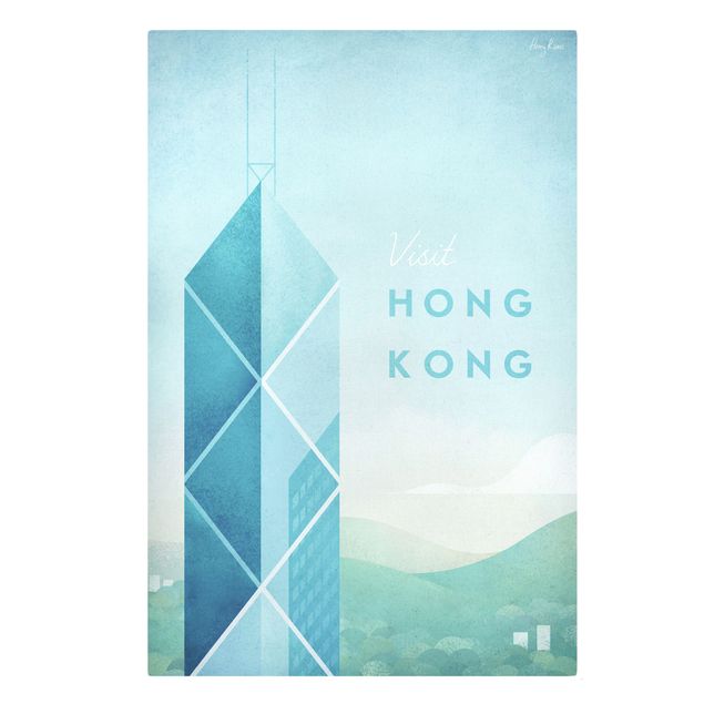 Canvas art Travel Poster - Hong Kong