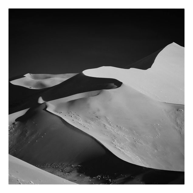 Wall art black and white Desert - Abstract Dunes