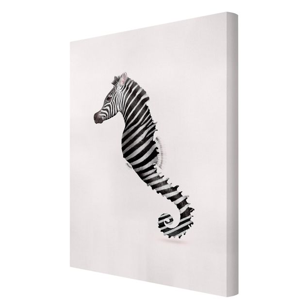 Horse prints Seahorse With Zebra Stripes