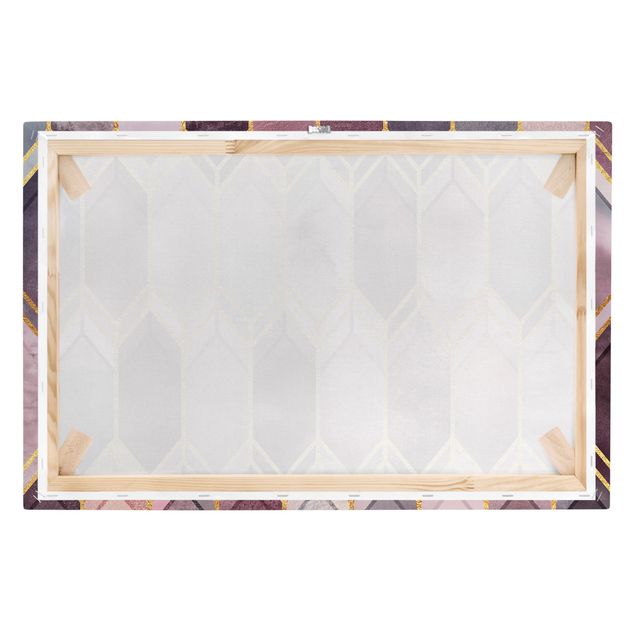 Prints Stained Glass Geometric Rose Gold