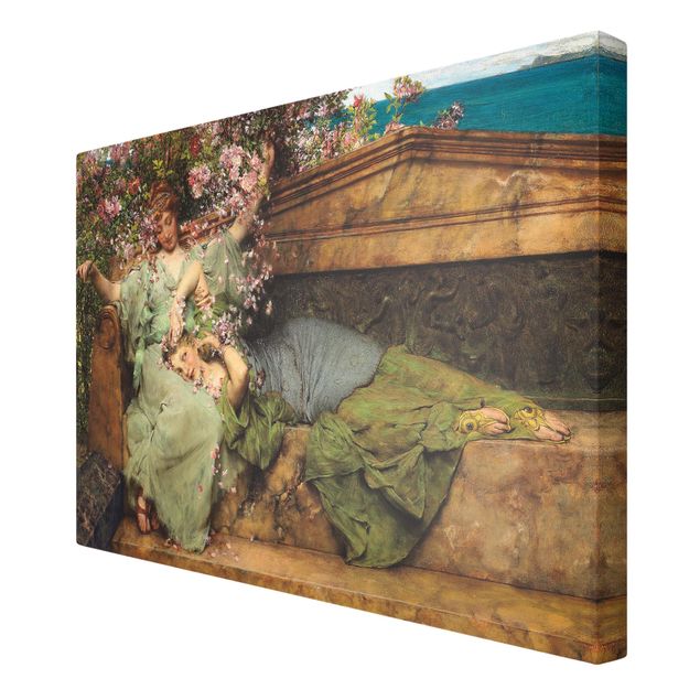 Floral canvas Sir Lawrence Alma-Tadema - The Rose Garden