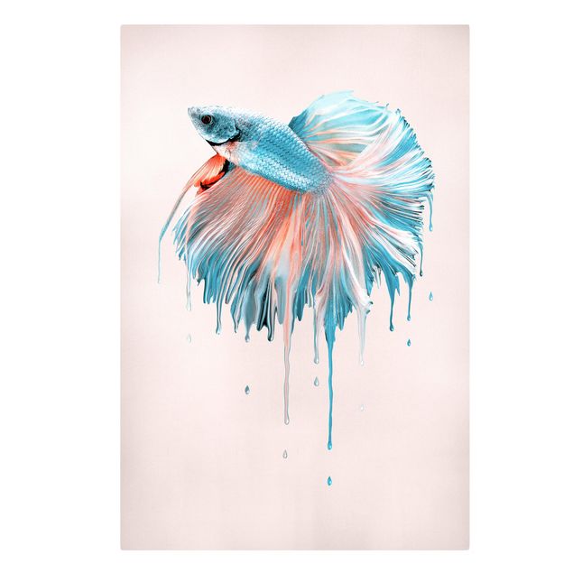 Canvas prints art print Melting Fish